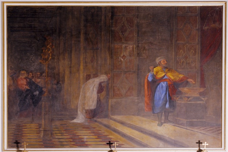 Pupin V. sec. XIX, Dipinto con Obolo della povera vedova