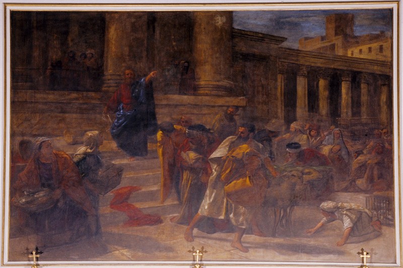 Pupin V. sec. XIX, Dipinto con Rinnegamento di Pietro