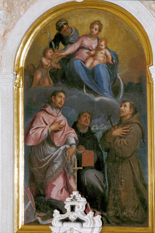 Ridolfi C. sec. XVII, Dipinto con Madonna con il Bambino e santi