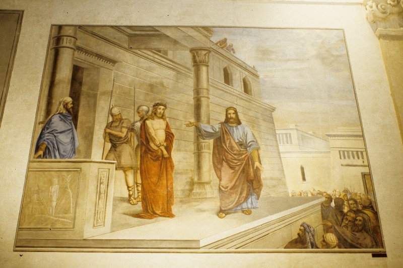 Pupin V. XIX, Affresco con Gesù Cristo davanti a Ponzio Pilato
