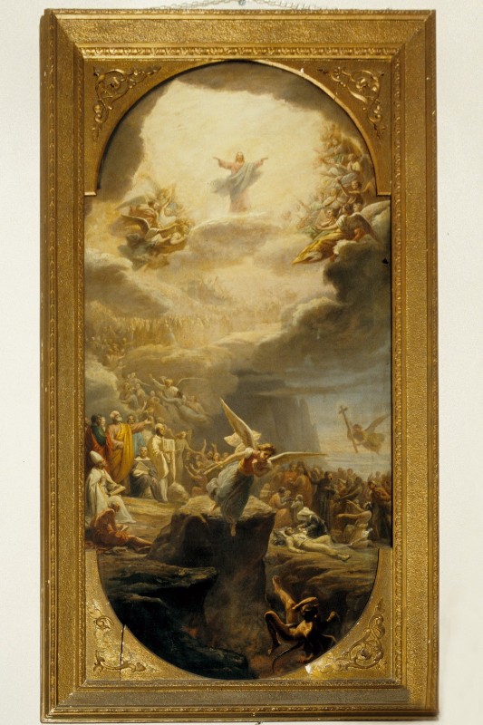 Pupin V. sec. XIX, Bozzetto del dipinto del soffitto della chiesa parrocchiale