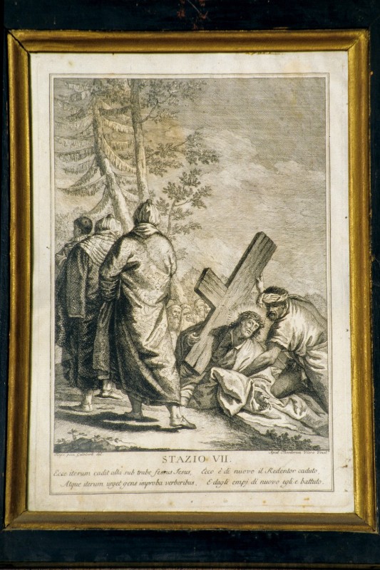 Galimberti F. sec. XVIII, Gesù Cristo cade la seconda volta