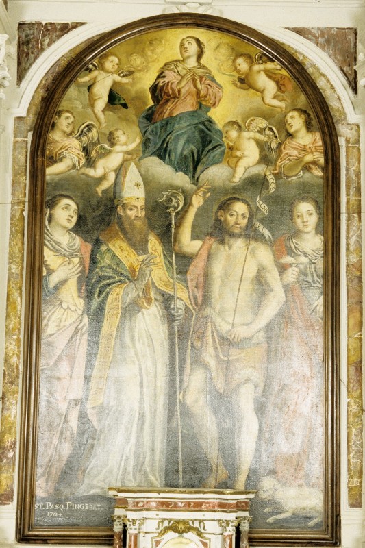Pasqualotto C. (1704), Pala con Sant'Apollinare e altri santi