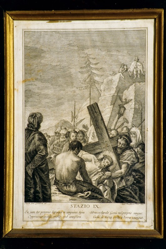 Galimberti F. sec. XVIII, Gesù Cristo cade la terza volta