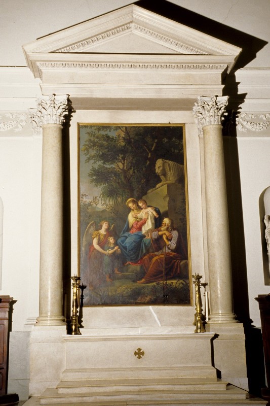 Maestranze venete (1821), Altare con la pala della Sacra Famiglia