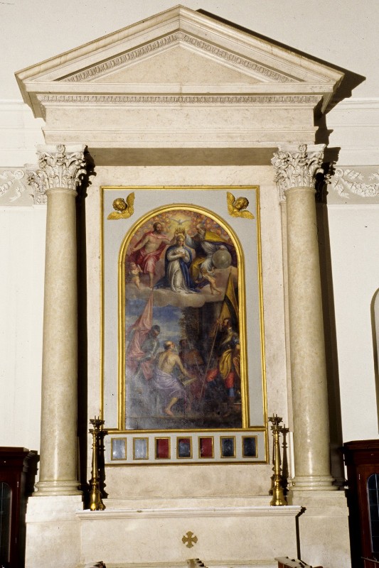 Maestranze venete (1821), Altare con la pala dell'Incoronazione della Vergine