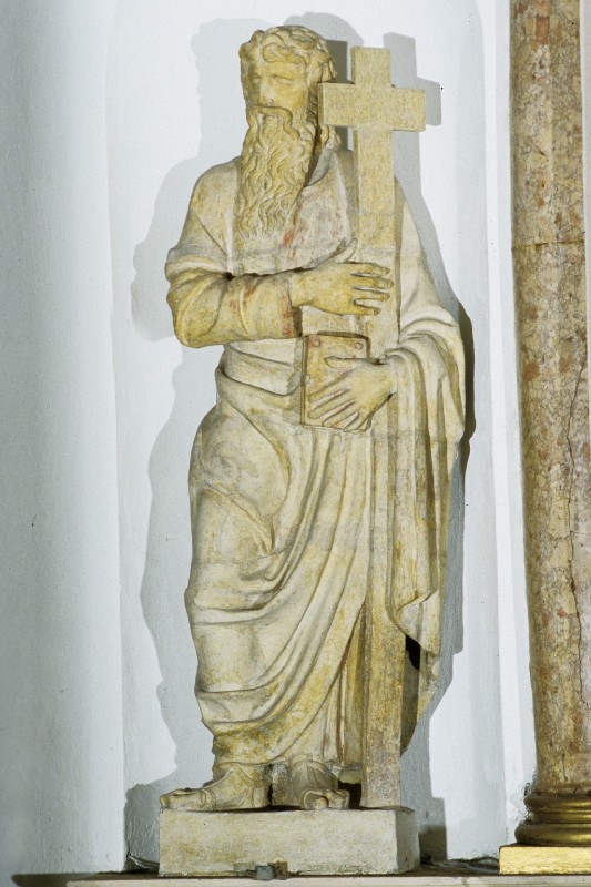 Bottega vicentina sec. XVI, Statua di Sant'Andrea