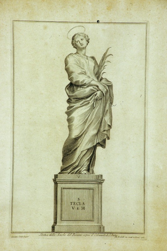 Bombelli P. (1786), Stampa con Santa Tecla