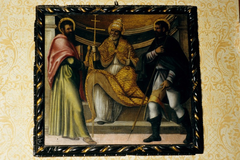 Dal Toso G. (1533), Dipinto di San Sisto Papa tra i santi Rocco e Paolo