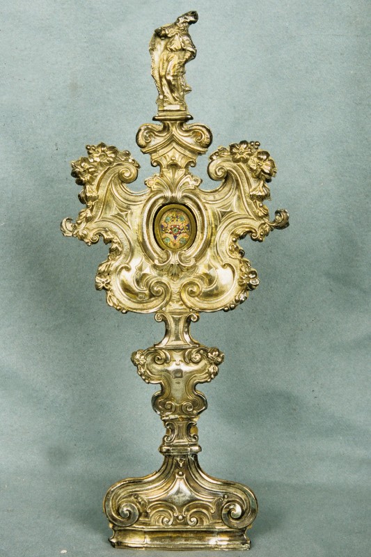 Argentiere veneto sec. XVIII, Reliquiario a ostensorio di Sant'Ubaldo