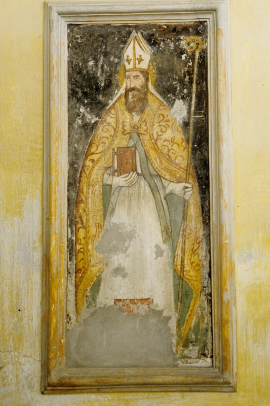Ambito veneto sec. XVI, Affresco di San Sisto papa dell'oratorio
