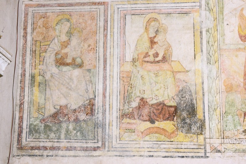 Bottega veneta (1499), Riquadri affrescati con cornice lineare
