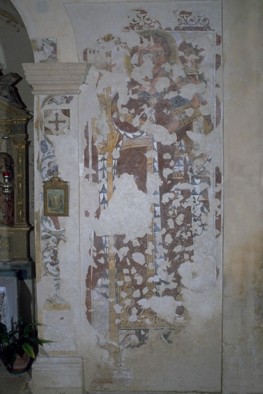 Ambito vicentino sec. XIV, Affresco di San Cristoforo