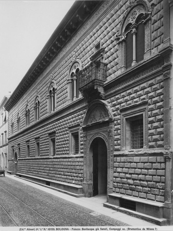 Bologna - Palazzo Bevilacqua già Sanuti, Campeggi ec. (Bramantino da Milano?)