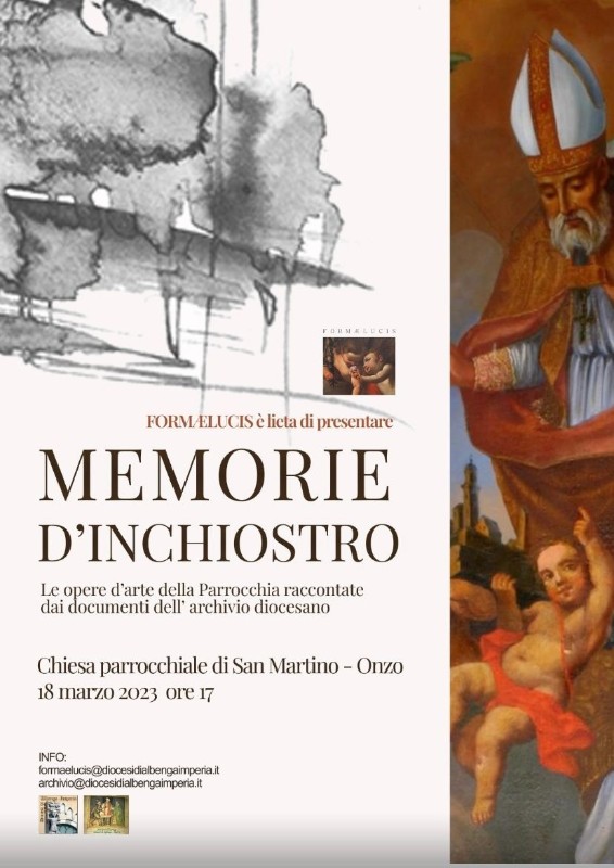 MEMORIE D'INCHIOSTRO: le opere d'arte della Parrocchia raccontate dai documenti dell'archivio diocesano