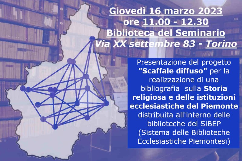 Progetto Scaffale diffuso: Storia religiosa e delle istituzioni ecclesiastiche del Piemonte