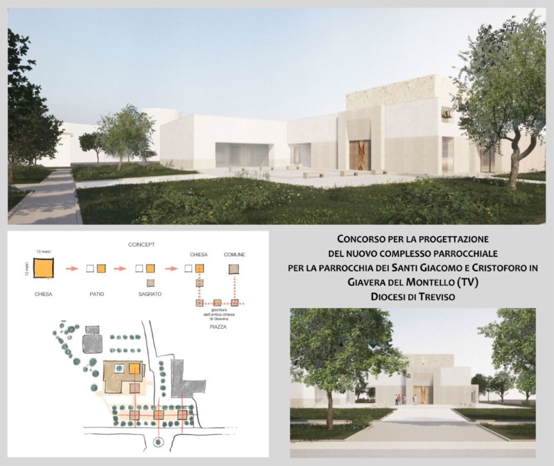 Nuovo complesso parrocchiale a Giavera del Montello (TV): ecco il progetto vincitore
