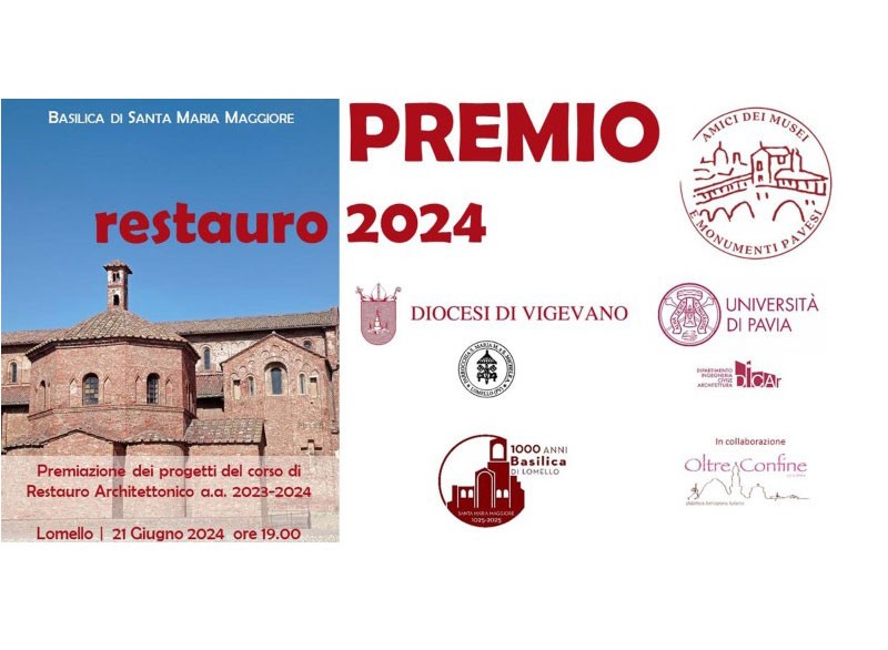 Premiazione dei progetti del corso di restauro architettonico a Lomello (PV)
