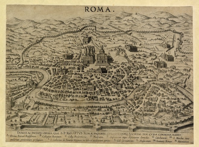 Pianta Ignaziana di Roma 