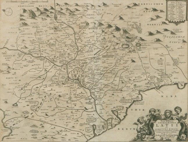  Mappa del LATIUM dal volume omonimo.