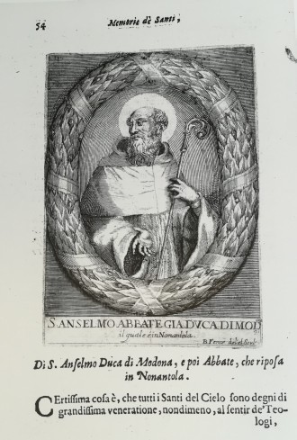  Ludovico Vedriani, Memorie di molto Santi Martiri, Confessori e Beati modonesi, Modena, Cassiani, 1663, Vita di S. Silvestro Papa, p.54.