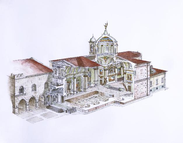  Ricostruzione grafica dell’attuale cattedrale di Bergamo