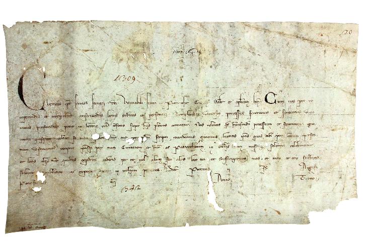  Pergamena di Clemente V, 1308