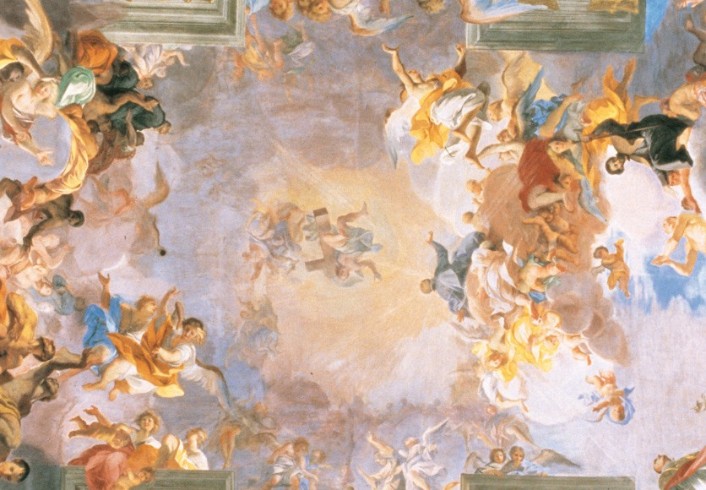  Dettaglio - Gloria di Sant'Ignazio (1685) quadratura di Andrea Pozzo.