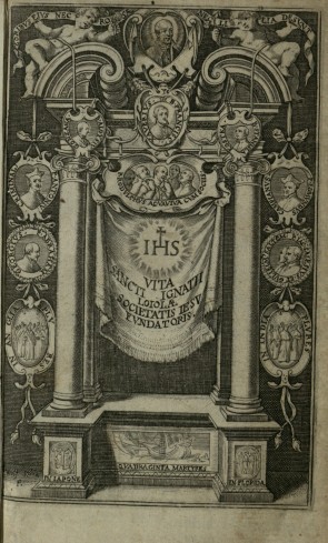  Antiporta del volume Acta S. Ignatii de Lojola, Societatis Jesu fundatoris - 1698