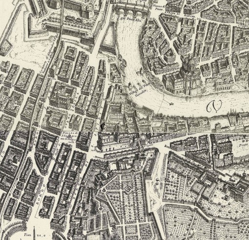  Mappa della Città di Roma di Giovan Battista Falda del 1676.