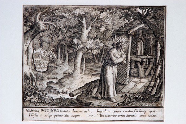 Ambito fiammingo prima metà sec. XVII, S. Patroclo eremita