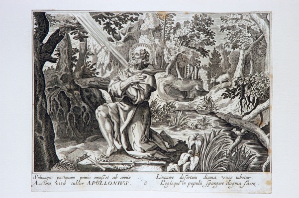Ambito fiammingo prima metà sec. XVII, S. Apollonio eremita