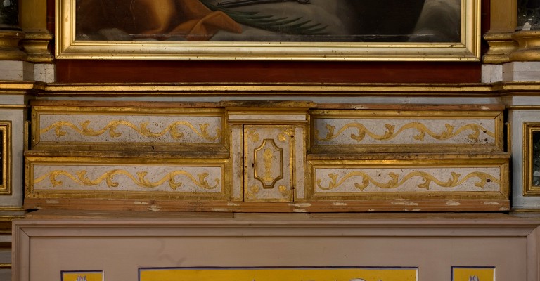 Bottega umbra sec. XVIII, Gradino con tabernacolo