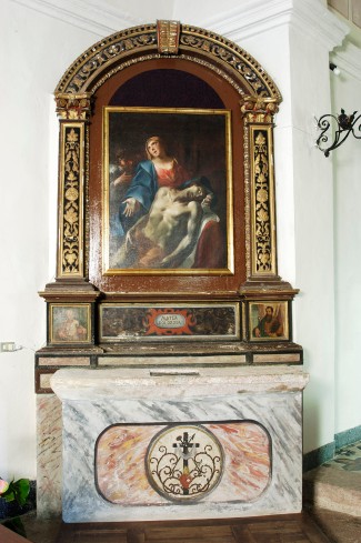 Bottega trentina seconda metà sec. XVI, Altare laterale della Pietà