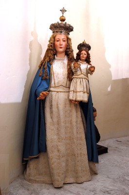 Bottega dell'Italia meridionale sec. XIX, Manichino della Madonna del rosario