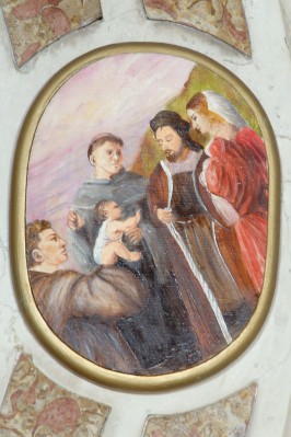 Ambito veneto sec. XX, Sant'Antonio da Padova e il miracolo del neonato