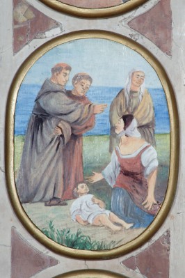 Ambito veneto sec. XX, Sant'Antonio da Padova risuscita una fanciulla annegata