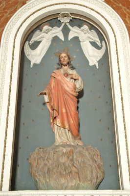 Bottega veneta sec. XIX, Nicchia dell'altare del Sacro Cuore di Gesù