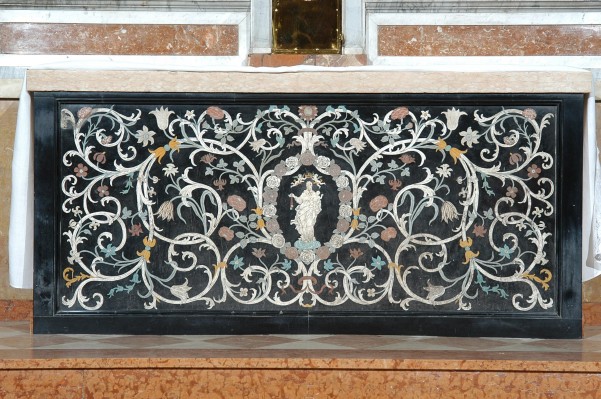 Maestranze lombarde sec. XIX, Paliotto dell'altare della Madonna del carmine