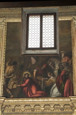 Ambito veneto seconda metà sec. XVI, Gesù Cristo asciugato dalla Veronica