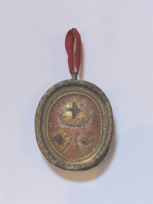 Bottega toscana sec. XIX, Teca reliquiario del legno della Croce