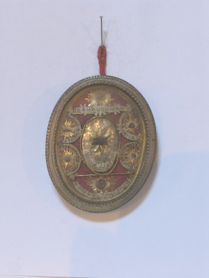 Bottega toscana sec. XIX, Teca reliquiario del mantello di san Giuseppe