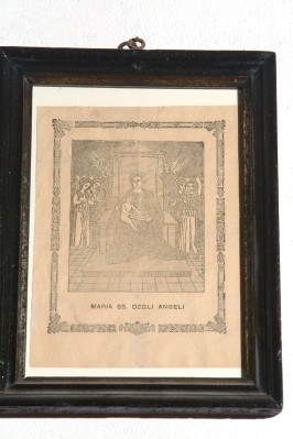 Bottega italiana inizio sec. XX, Litografia con Maria SS. degli Angeli