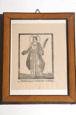 Bottega italiana sec. XX, Litografia con S. Petrolilla
