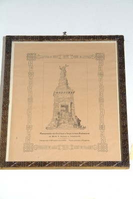 Bottega italiana sec. XX, Incisione con il Monumento a Gesù Redentore
