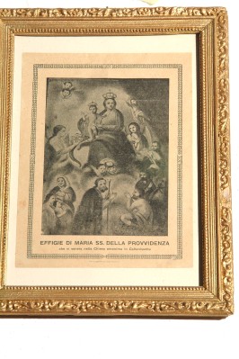 Bottega italiana sec. XX, Litografia con Maria SS. della Provvidenza