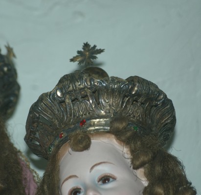 Argentiere campano sec. XIX, Corona del Bambino della Madonna del rosario