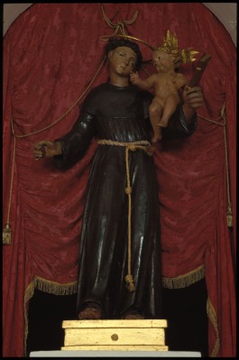 Bottega veneta sec. XVIII, Sant'Antonio da Padova con Gesù Bambino