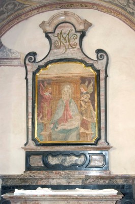 Bottega lombarda sec. XVII-XVIII, Ancona dell'altare della Madonna