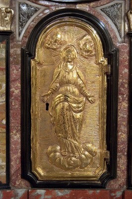 Bottega lombarda sec. XVIII, Sportello di tabernacolo con Madonna immacolata